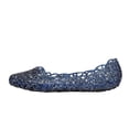 thumbnail image 1 of CIENVNSTG Sparkly Sandals For Women Flat Jelly Shoes Slip On Hollow Out Loafers Summer Plastic Breathable Beach Shoes Blue 43, 1 of 5