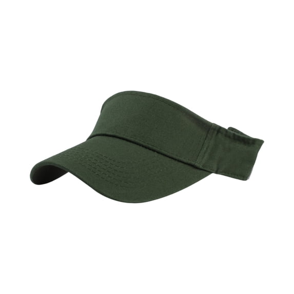 CIENVNSTG Unisex Solid Color Adjustable Sun Visor Hat Lightweight Sports Cap For Golf Tennis Running Outdoor Daily Wear Green
