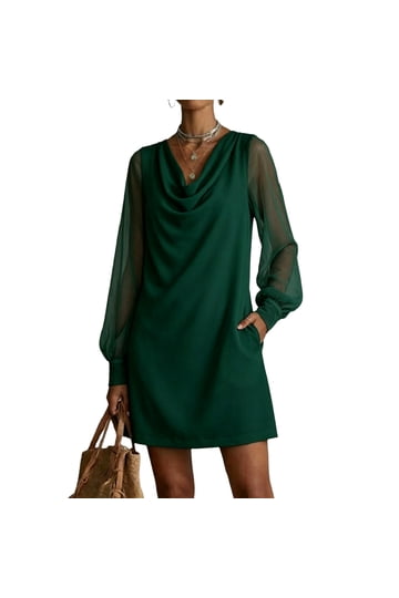knit distressed dress Hi Curvy Plus Size Women Hem Color Name:BLACK-IVORY main image 1
