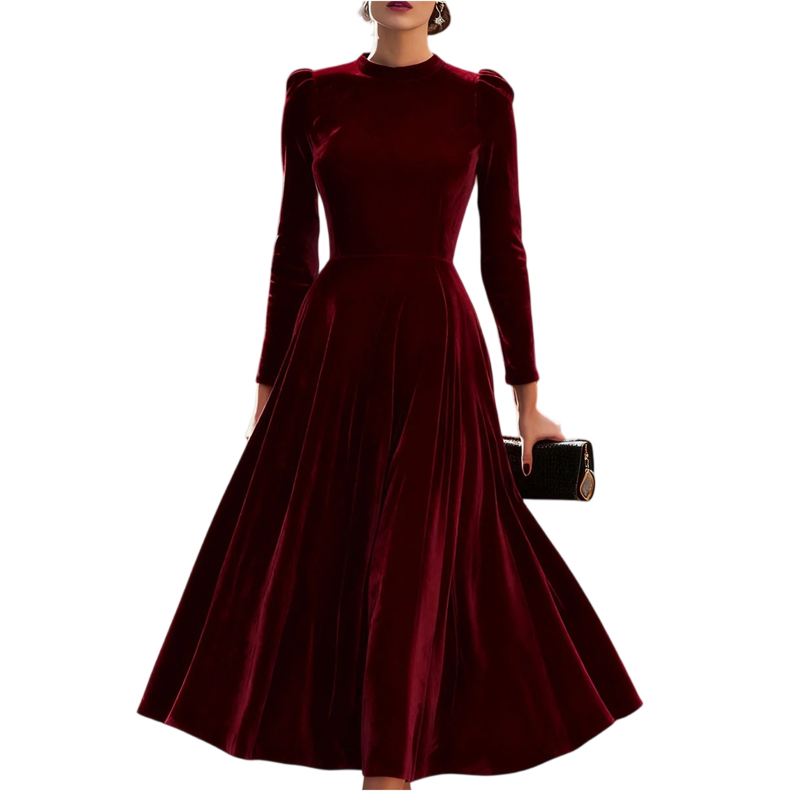 sage green mother of the bride dress with sleeves Dresses A-Line Appliques 3/4 V- COLOR:GREEN VIPearlyaccessBlackfriday Elegant Black Dress