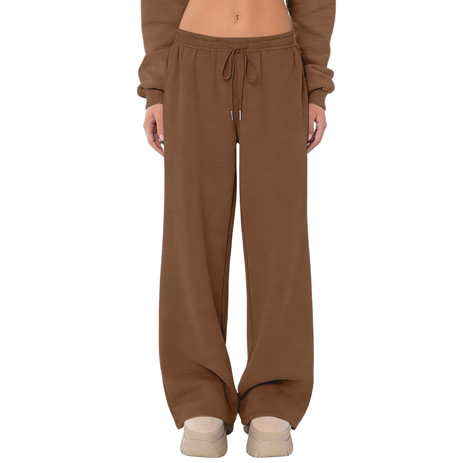 Sweatpants Spring Fit CIENVNSTG Women's 2026 Straight Wide Leg Solid Color Sweatpants All ...