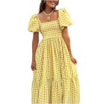 thumbnail image 1 of CIENVNSTG Women's Fashion A-Line Summer Dress Casual Flowy Dress for Everyday Wear, 1 of 5