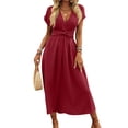 thumbnail image 1 of CIENVNSTG Women's Fashion A-Line Summer Dress Casual Flowy Dress for Everyday Wear, 1 of 5