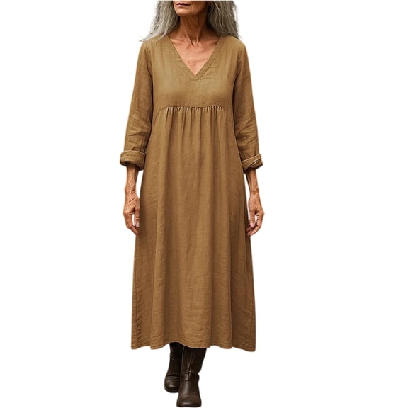 CIENVNSTG Women's Fashion A-Line Summer Dress Casual Flowy Dress for Everyday Wear