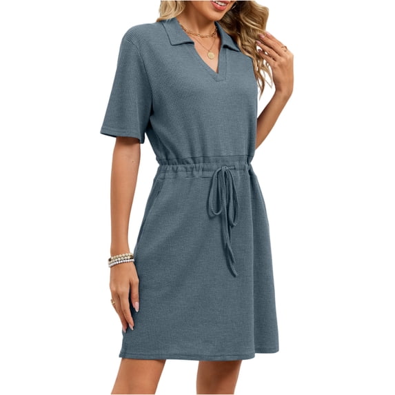 CIENVNSTG Women's Fashion Dress A-Line Spring Breathable New Dress Elegant Versatile Beach Dress
