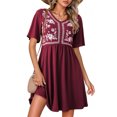 thumbnail image 1 of CIENVNSTG Women's Fashion Dress A-Line Spring Vogue New Dress Lightweight Versatile Party Dress, 1 of 5