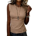 thumbnail image 1 of CIENVNSTG Womens 2026 Going Out Summer Tank Tops Spring Casual Basic Cute Trendy Sleeveless Shirts Vacation Fashion Outfit Clothes Soft Stretchy for Weekend Errands Lounge Wear Coffee L, 1 of 4
