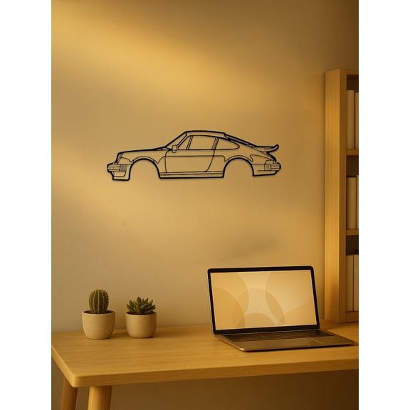 CIFbuy Metal Line Sports Car Wall Art: Sleek Automotive Decor for Garages, Offices & Homes. Premium Metal Sculpture, Modern Art Ornament, Perfect Gift for Speed Enthusiasts.