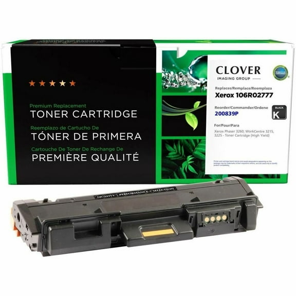 West Point Toner Cartridge, Alternative for Xerox, Black, Laser, High Yield, 3000