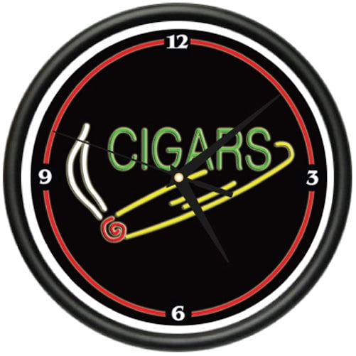 CIGAR 1 Wall Clock shop smoker lounge cuban cigars