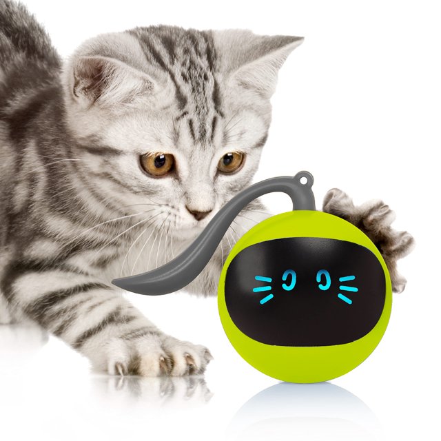 CIICII Cat Paw Toy, Rolling Ball Toy Interactive Toys Cat Wand Teaser