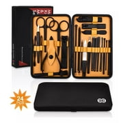 CIICII Manicure Set Nail Clippers Pedicure Kit -24 Pieces Stainless Steel Manicure Kit, Nail Care Tools