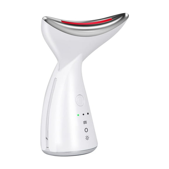 CIICII Neck Face Massager, Neck Face Firming Wrinkle Removal Tool with 3 Modes 45°C for SkinTightening & Neck Lifting EMS Massage Face Toning Firming
