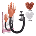 thumbnail image 1 of CIICII Practice Hand for Acrylic Nails, Flexible Moveable Fake Hands, Manicure Trainng Hand Nail Kit for Beginners, Movable Nail Maniquin Hand with 200PCS Nail Tips, 1 of 8
