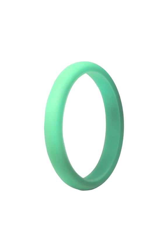 2.7Mm New Silicone Ring For Men And Women Silicone Ring Ring Couples Ring (Mint Green,G)