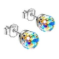 thumbnail image 1 of CILENON Clearance 925 Sterling Silver Stud Earrings for Women Hypoallergenic Stud Earrings with Cubic Zirconia for Women Dainty Jewelry Gifts for Birthday Christmas(Camouflage,One Size), 1 of 6