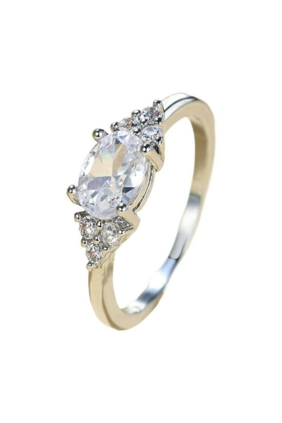 And Ring For Women Gold Rings Stackable Men Rings For Women Plated Love Rings Rings (White,12)