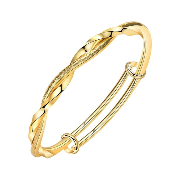 CILENON Bangle Bracelet for Women, 925 Sterling Silver Cuff Bracelet Women's Fashion Scalable Elegant Jewelry for Women Mom Valentine Wife Mother Day Gift(H,One Size)