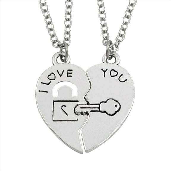 CILENON Best Friend Necklaces In Engraved Necklace For 2 Friendship Valentines Day Gifts One Size