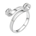 thumbnail image 1 of CILENON Knitting Crochet Ring Metal Open Yarn Finger Holder Adjustable Ring Yarn Tension Ring for Crochet Finger Release Knitting Craft Accessories Tools for Mother Grandma (Silver2,One Size), 1 of 6