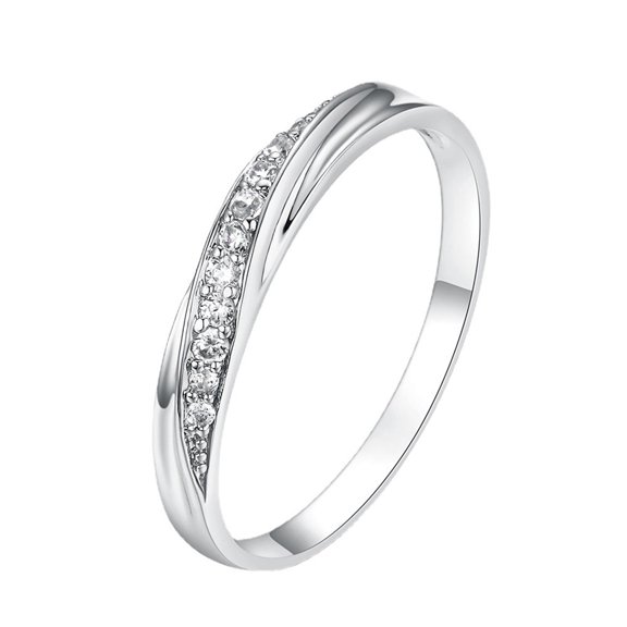 CILENON Christmas Engagement Rings for Women Silver Rose Gold Promise Rings Delicate Design Diamond Fashion Ring Light Luxury High Grade Ring
