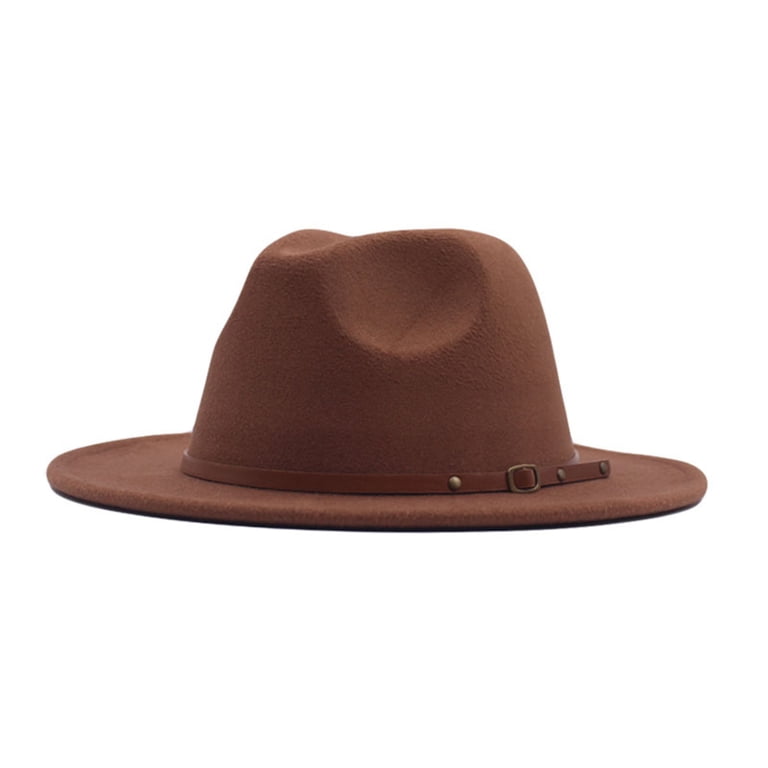 CILENON Clearance Big Wide Brim Fedora Hat for Women Fedora  display picture 3