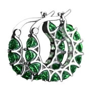 CILENON Clearance Hoop Earrings for Women Trendy Gold Plated Lightweight Cubic Zirconia Chunky Cartilage Huggie Hoop Earrings Hypoallergenic Gold Jewelry for Women(A,One Size)