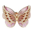 thumbnail image 1 of CILENON Costume Jewelry for Women Women's Butterfly Ring Engagement Rings Statement Rings for All Women Holiday Gifts Love Ring Stackable Rings Sterling Silver Rings(Pink,10), 1 of 6
