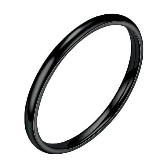 CILENON Cubic Zirconia Ring 18K Gold Rings For Women Non Tarnish Trendy Stackable Gold Rings Cubic Zirconia Wedding Engagement Ring For Her Birthday Gifts Jewelry(Black,7)