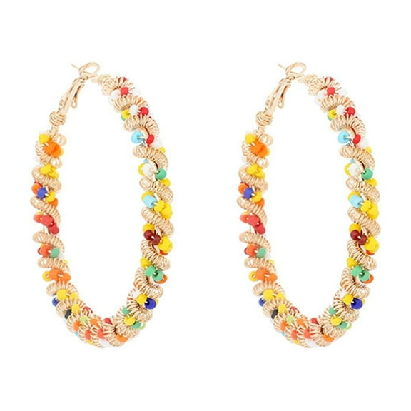 CILENON Dangle Fashion Creative Earrings Simple Personality Metal Earrings Accessories Valentine'S Day Gift Earrings For Women Gift (Orange,One Size)