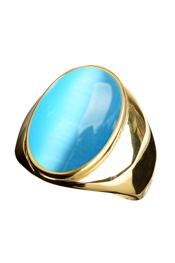 Diamond Band Rings for Women Stainless Steel Artificial Cat Eye Stone Ring Titanium Steel Ring Engagement Rings Gold Band Ring Woman Gold Engagement Rings for Women(Blue,9)
