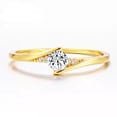 thumbnail image 1 of CILENON Engagement Round Cut Zircons Women Wedding Rings Jewelry Rings For Woman (C,8), 1 of 4