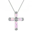 thumbnail image 1 of CILENON Fashion Beautiful Alloy Cross Pendants Necklaces Cross Pendant Necklace Jewelry Gifts For Women (E,One Size), 1 of 2