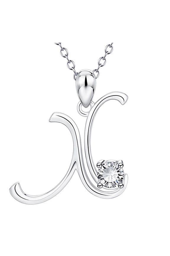 Fashion Women Gift 25 English Letter Name Chain Pendant Necklaces Jewelry One Size