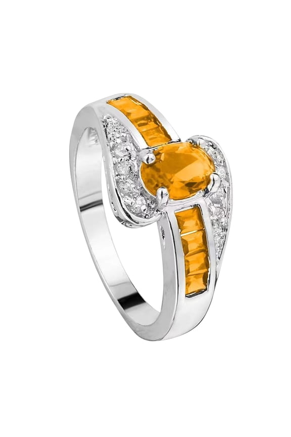 Gold Engagement Rings for Women Mother's Day Gift Silver Ring for Women Birthstone Ring Engagement Ring for Women Anniversary Wedding Promise Ring Thumb Rings for Women (F,8)