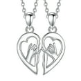 thumbnail image 1 of CILENON Heart Pendant Necklace For Women Your Best Choice (Silver,One Size), 1 of 5