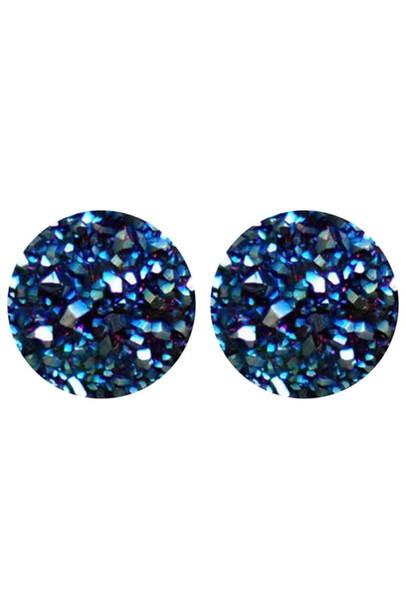 Jewelry Ear Earrings 2024 New Lymphvity Magnetotherapy Earrings Mag Studs Crystal Earrings Non Piercing Acupressure Earrings For Women Men (Blue1,6mm )
