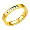 thumbnail image 1 of CILENON Let Them Ring Let Them Stainless Steel Engraved Ring To Sorority Sisters Best Friends Inspirational Friendship Ring Motivational Friendship Jewelry Gift (Gold,8), 1 of 5