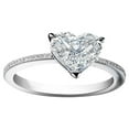 thumbnail image 1 of CILENON Love Ring Personalized Metal Full Diamond Microinlaid Zircon Female Ring Jewelry Gift Stackable Rings Sterling Silver Rings Wedding Ring(Silver,One Size), 1 of 3