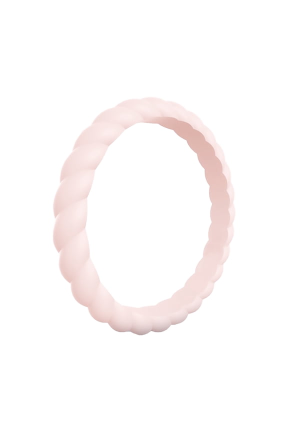 Love Ring Silicone Ring Wedding Ring Silicone Ring for Female Couples Stackable Rings Sterling Silver Rings Wedding Ring(Pink,7)