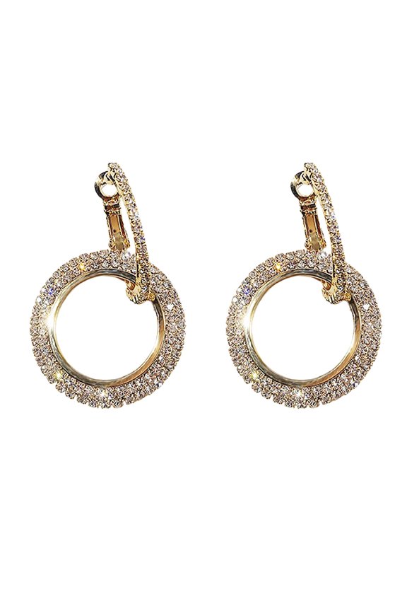 Pearl Cute Earrings Cute Cartoon Pendant Earrings Green Leaf Earrings (Gold,One Size)