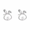 thumbnail image 1 of CILENON Rabbit Year Necklace Women'S Fashion Necklace Imitation Pearl Rabbit Pendant Earnail Ring Bracelet (GD8,One Size), 1 of 5