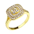 thumbnail image 1 of CILENON Rings For Women Rhinestone Rings Halloween Costumes For Women Gold Rings (Gold,10), 1 of 6