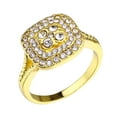 thumbnail image 1 of CILENON Rings For Women Rhinestone Rings Halloween Costumes For Women Gold Rings (Gold,6), 1 of 6