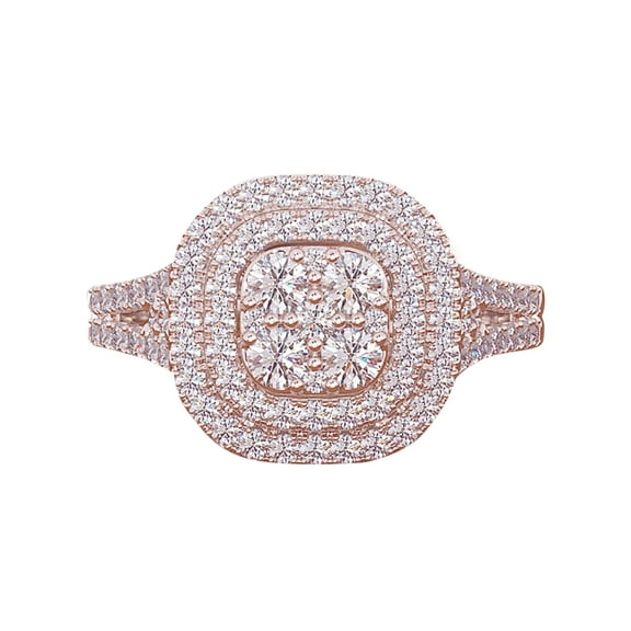 CILENON Rings For Women Rhinestone Rings Halloween Costumes For Women Gold Rings (Rose Gold,9)