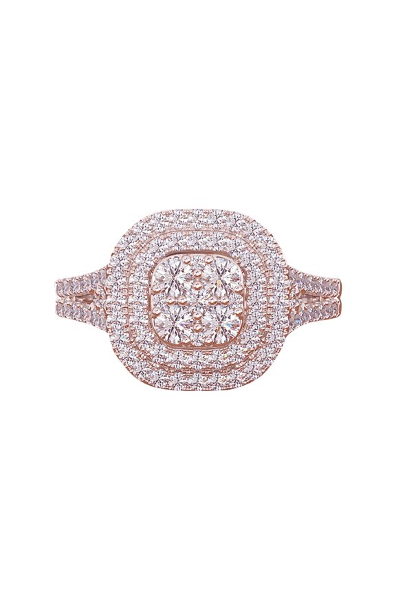 Rings For Women Rhinestone Rings Halloween Costumes For Women Gold Rings (Rose Gold,9)