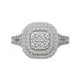 thumbnail image 1 of CILENON Rings For Women Rhinestone Rings Halloween Costumes For Women Gold Rings (Silver,6), 1 of 6