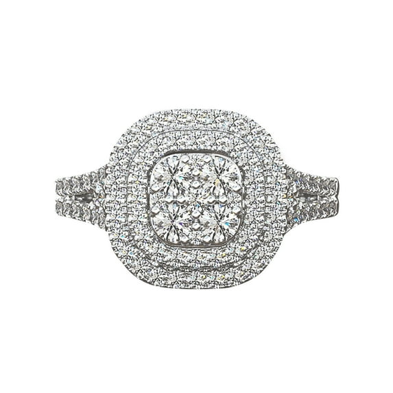CILENON Rings For Women Rhinestone Rings Halloween Costumes For Women Gold Rings (Silver,6)