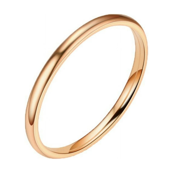 CILENON Rings for Women Sterling Silver 18K Gold Rings For Women Non Tarnish Trendy Stackable Gold Rings Cubic Zirconia Wedding Engagement Ring For Her Birthday Gifts Jewelry(Rose Gold,9)