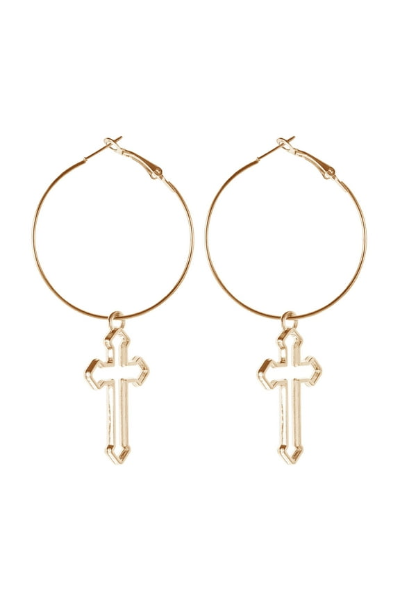 Small Fashion Cross Shape Earrings Jewelry Gifts For Women Earrings For Women Dangle Earrings Eardrop (A,One Size)